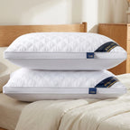 Pillow Set 2-Pack Hypoallergenic Medium-Firm 3D Microfiber