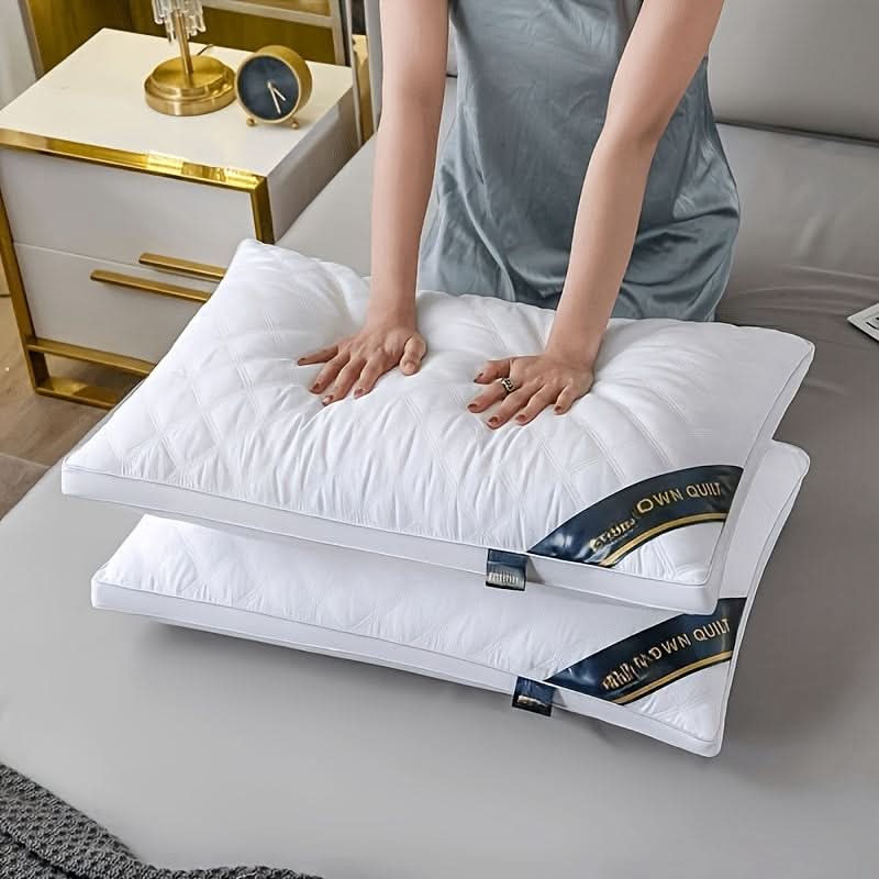 Pillow Set 2-Pack Hypoallergenic Medium-Firm 3D Microfiber