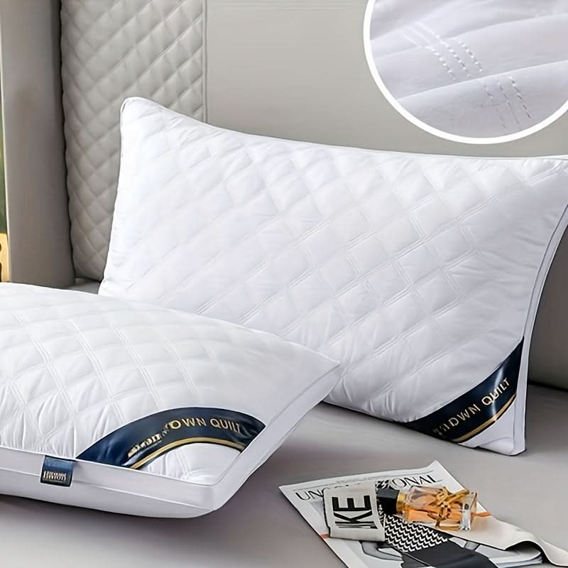 Pillow Set 2-Pack Hypoallergenic Medium-Firm 3D Microfiber