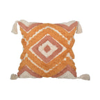Pillow Set Hand-Tufted Geometric Cotton Cover Square & Lumbar