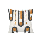 Pillow Set Hand-Tufted Geometric Cotton Cover Square & Lumbar
