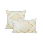 Pillow Set Hand-Tufted Geometric Cotton Cover Square & Lumbar