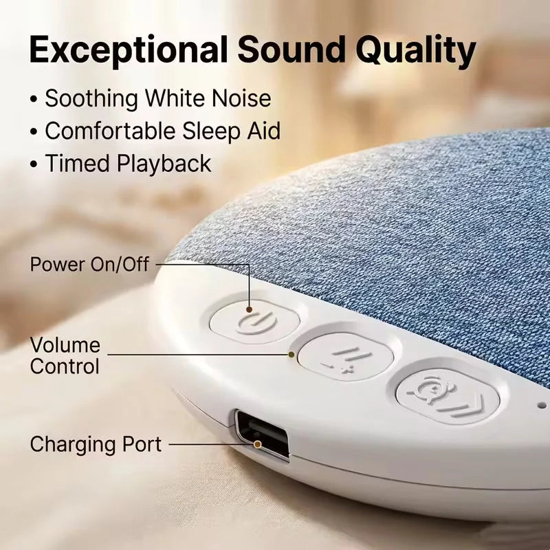Pillow Speaker Wireless Ultra Thin Built-In White Noise