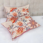 Pillowcase Set Rustic Floral Cotton Breathable