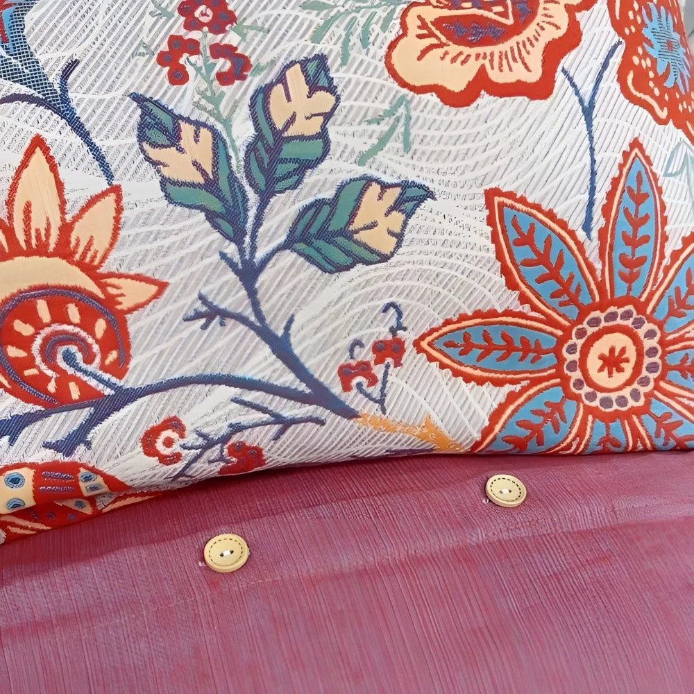 Pillowcase Set Rustic Floral Cotton Breathable