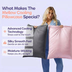 Pillowcase Set Silky Cooling Moisture-Wicking Two-Pack