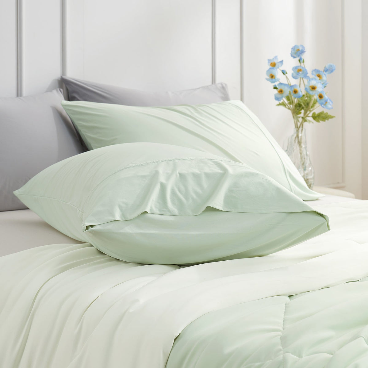Pillowcases Japanese Cooling Fabric Breathable Set of 2