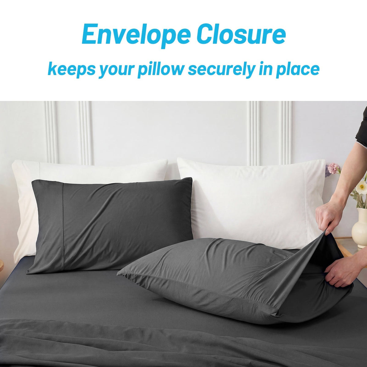 Pillowcases Japanese Cooling Fabric Breathable Set of 2