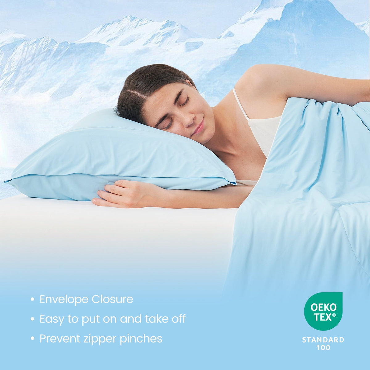 Pillowcases Japanese Cooling Fabric Set of 2