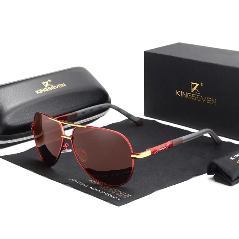 Pilot Sunglasses Polarized UV400 Aluminum Frame