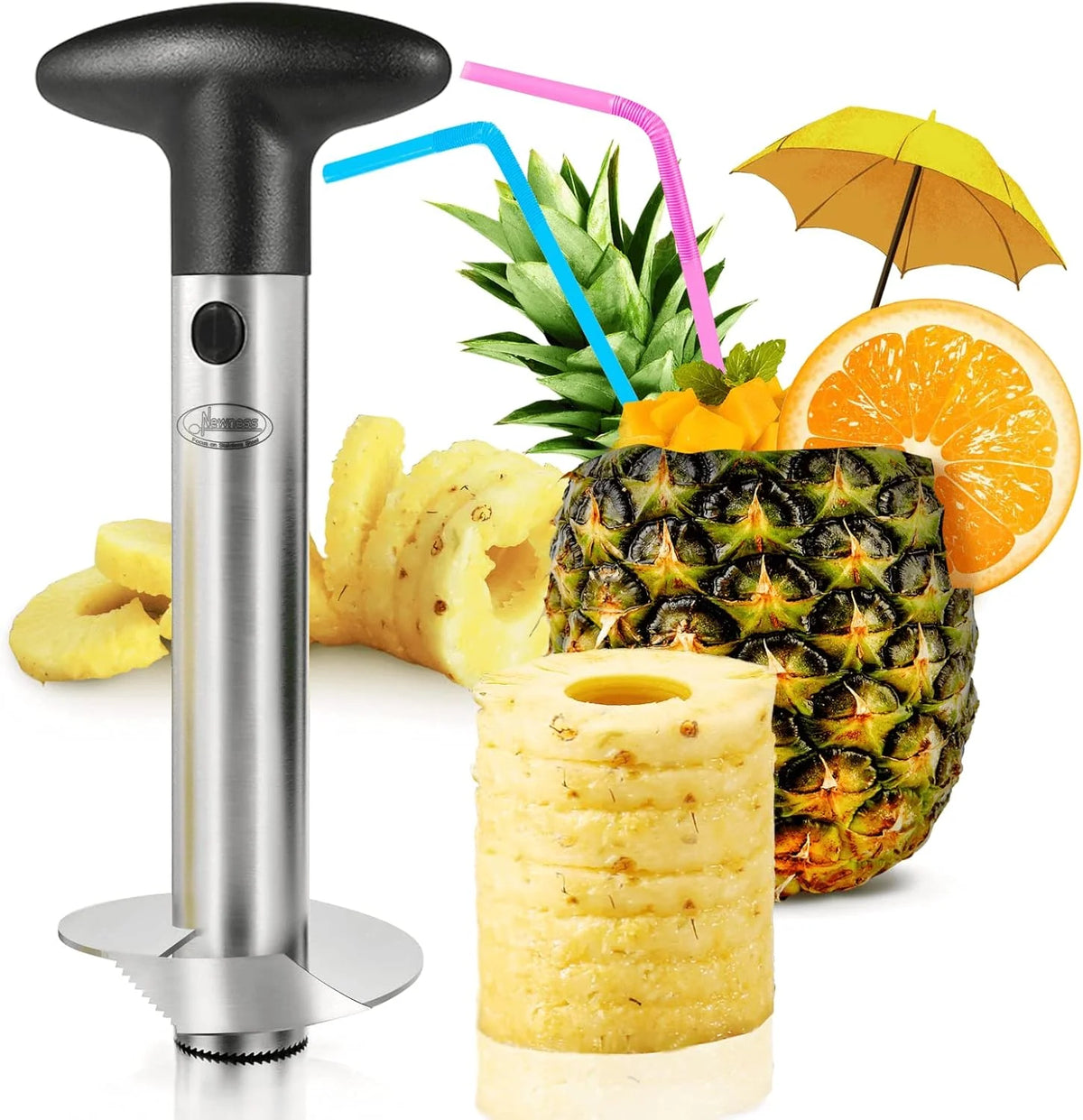 Pineapple Corer Serrated Stainless Steel & Detachable Handle