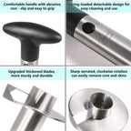 Pineapple Corer Serrated Stainless Steel & Detachable Handle