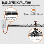 Pipe Heating Cable Self-Regulating Automatic Thermostat 60 Foot