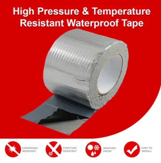 Pipe & Tank Repair Tape Instant Waterproof Aluminum-Backed