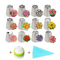 Piping Nozzle Set Floral Tips Stainless Steel Dishwasher Safe