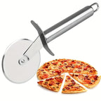 Pizza Cutter Stainless Steel Rolling Wheel Ergonomic Handle