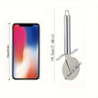 Pizza Cutter Stainless Steel Rolling Wheel Ergonomic Handle