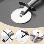 Pizza Cutter Stainless Steel Rolling Wheel Ergonomic Handle