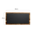 Pizza Serving Plate Acacia Wood Sleek Black Finish