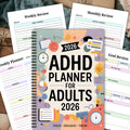Planner Adult ADHD Structured Daily & Weekly Dated 2026