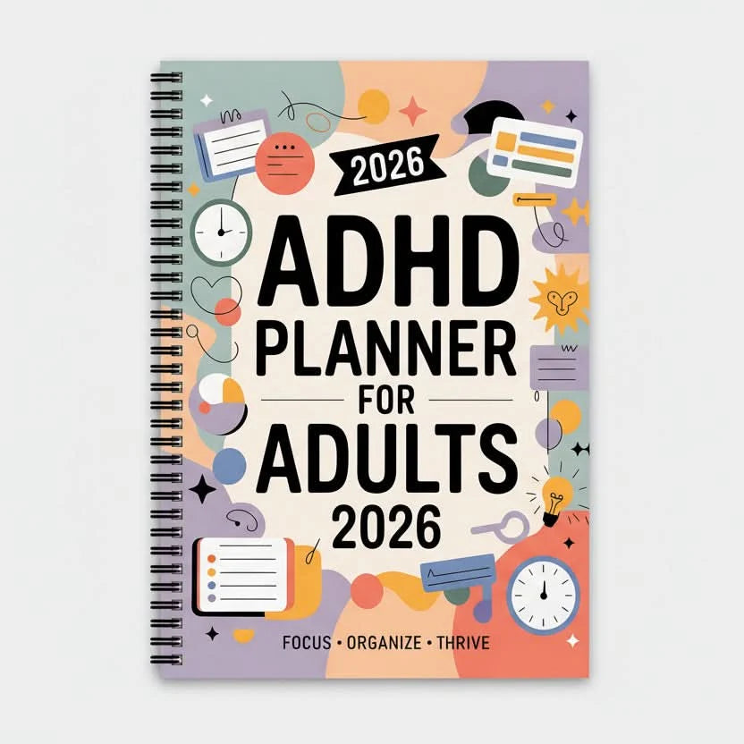 Planner Adult ADHD Structured Daily & Weekly Dated 2026