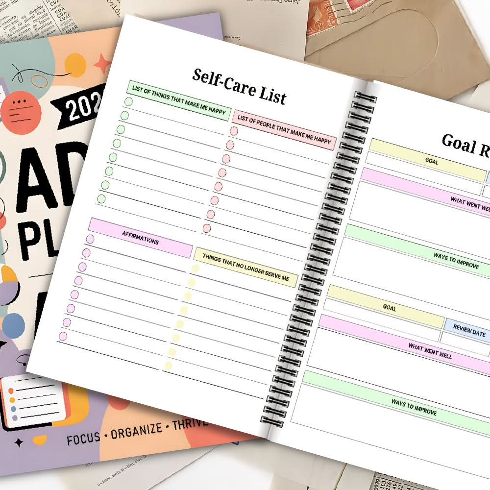Planner Adult ADHD Structured Daily & Weekly Dated 2026
