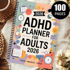 Planner Adult ADHD Structured Daily & Weekly Dated 2026