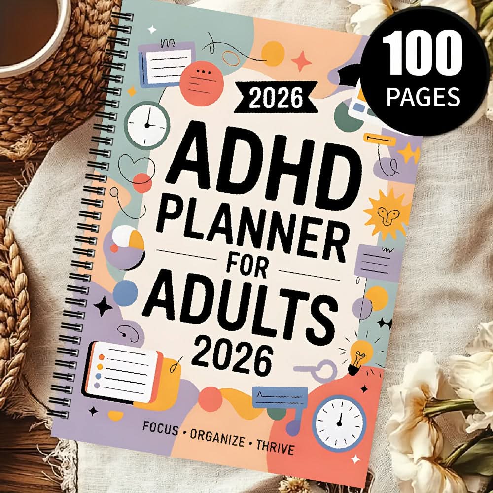 Planner Adult ADHD Structured Daily & Weekly Dated 2026