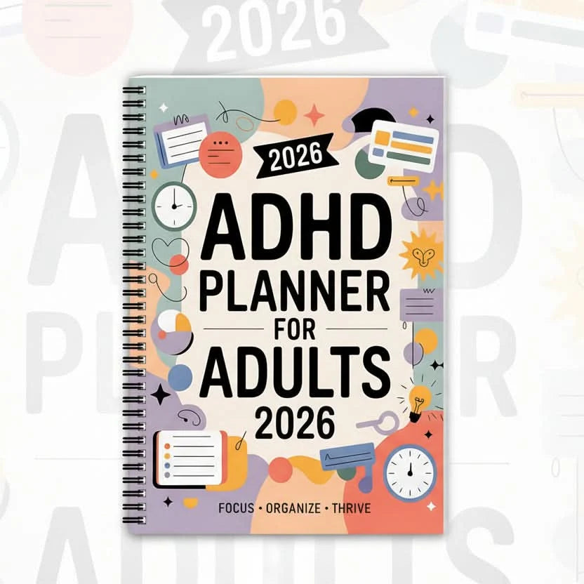 Planner Adult ADHD Structured Daily & Weekly Dated 2026