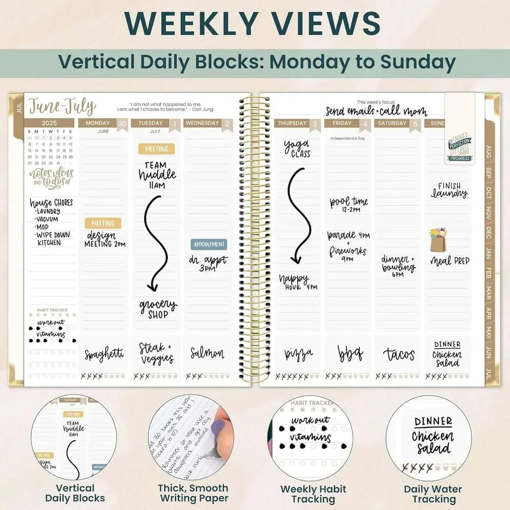 Planner Stencil Set Transparent Mylar Straight Lines & Checklists