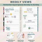 Planner Stencil Set Transparent Mylar Straight Lines & Checklists