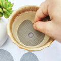 Plant Pot Drainage Screen Glass Fiber Prevents Soil Spillage