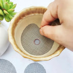 Plant Pot Drainage Screen Glass Fiber Prevents Soil Spillage