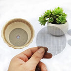 Plant Pot Drainage Screen Glass Fiber Prevents Soil Spillage