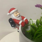 Plant Pot Topper Festive Snowman Easy-To-Place Indoor & Outdoor
