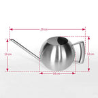 Plant Watering Can Stainless Steel 1.6 Quart