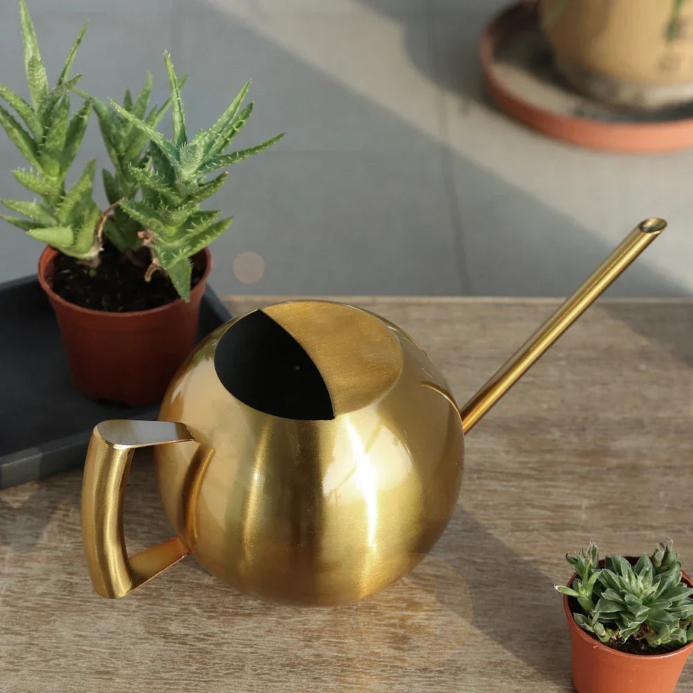 Plant Watering Can Stainless Steel 1.6 Quart