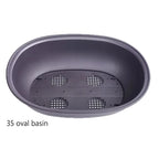 Planter Breathable Rectangular Plastic Bonsai & Succulents