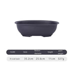 Planter Breathable Rectangular Plastic Bonsai & Succulents