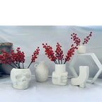 Planter Ceramic Skull Design