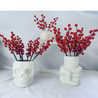 Planter Ceramic Skull Design