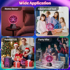 Plasma Globe Lamp 8 Inch Touch & Sound Activated