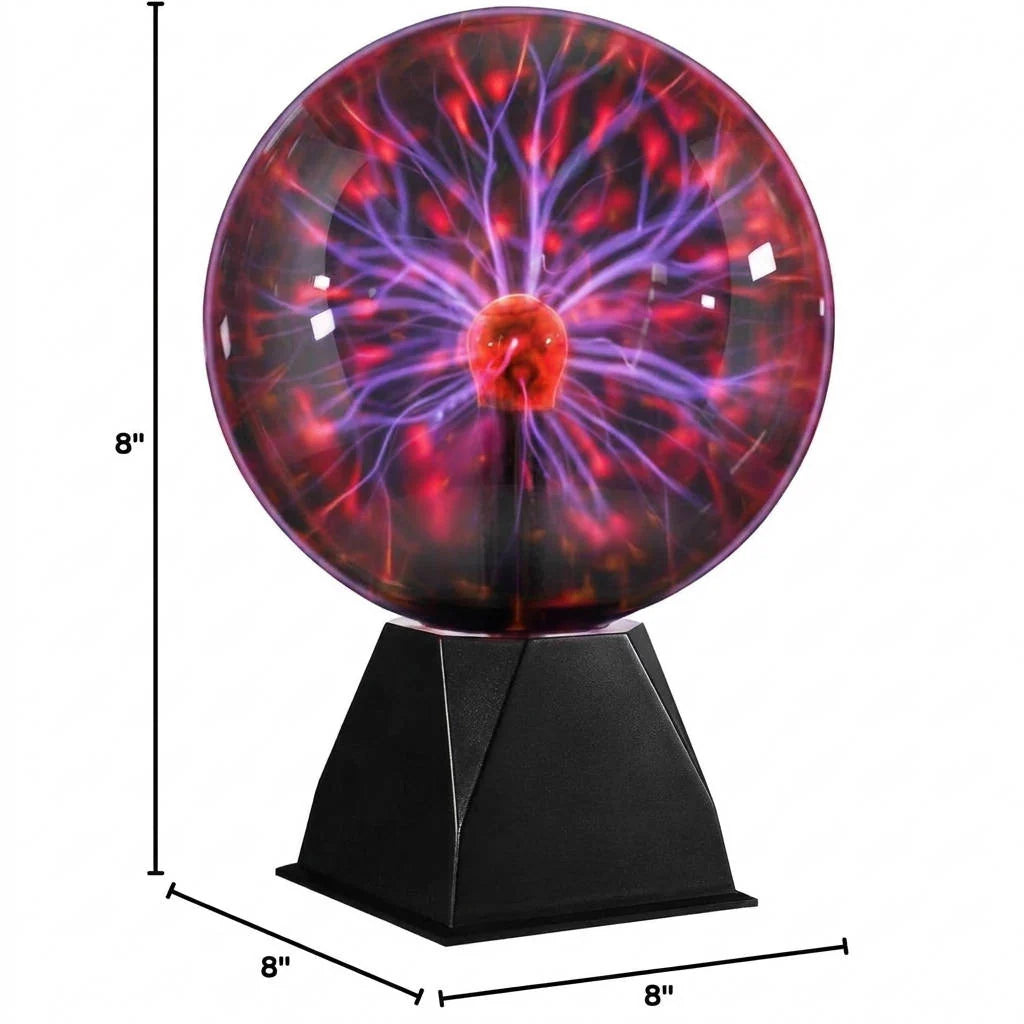 Plasma Globe Lamp 8 Inch Touch & Sound Activated