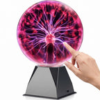 Plasma Globe Touch & Sound-Activated 8 Inch Glass