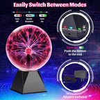 Plasma Globe Touch & Sound-Activated 8 Inch Glass