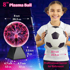 Plasma Globe Touch & Sound-Activated 8 Inch Glass
