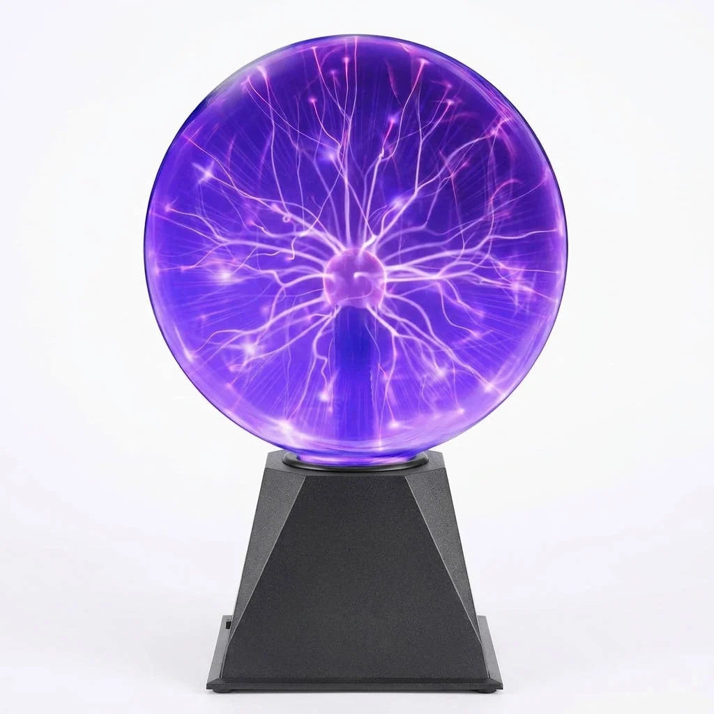 Plasma Globe Touch & Sound-Activated 8 Inch Glass