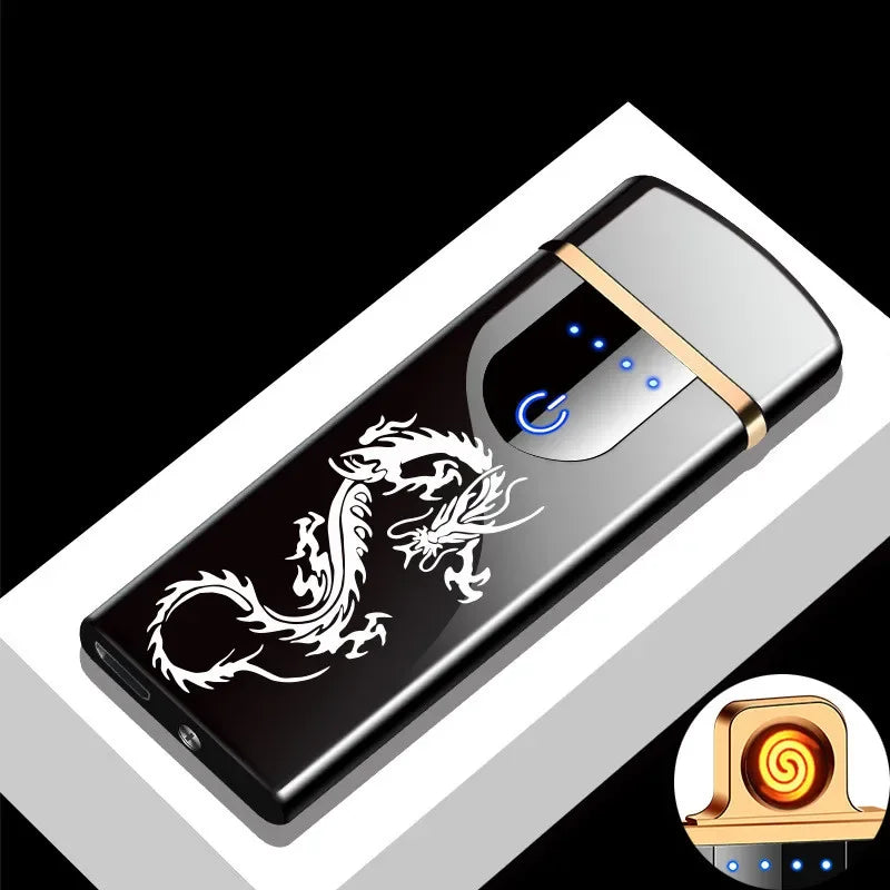 Plasma Lighter Windproof Double Arc USB Rechargeable & LED Indicator