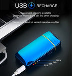 Plasma Lighter Windproof Double Arc USB Rechargeable & LED Indicator
