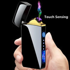 Plasma Lighter Windproof Double Arc USB Rechargeable & LED Indicator